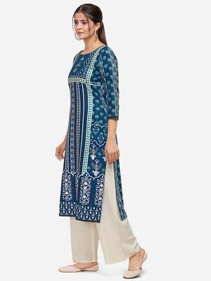 floral kurta palazzo set - 17274507 - Standard Image - 2