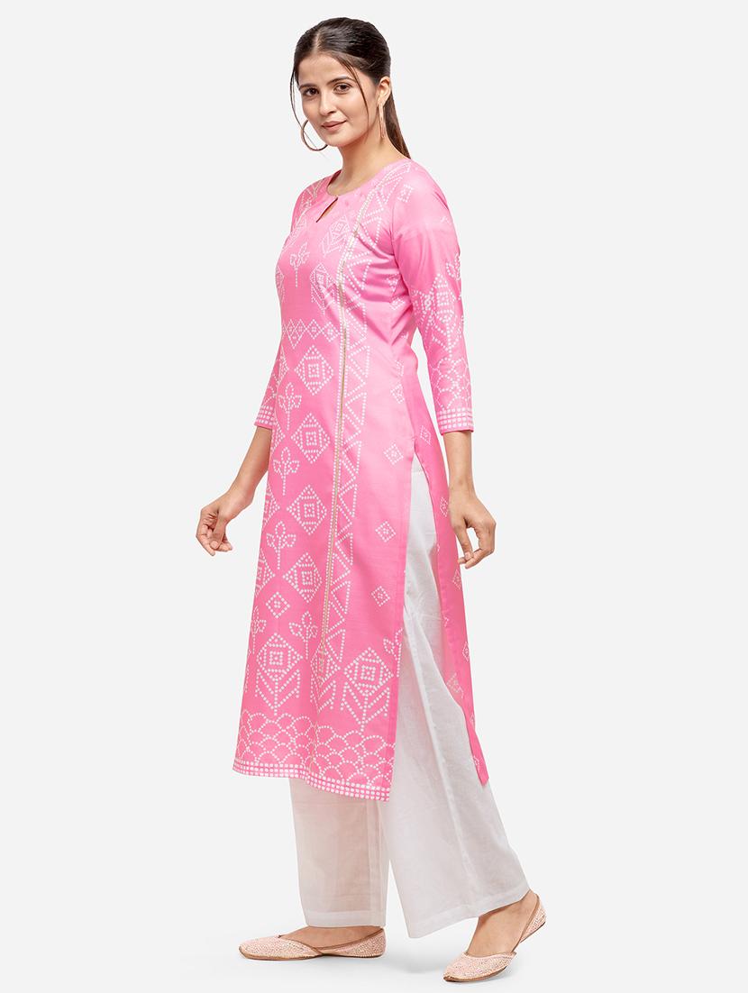 floral kurta palazzo set - 17274508 - Zoom Image - 2