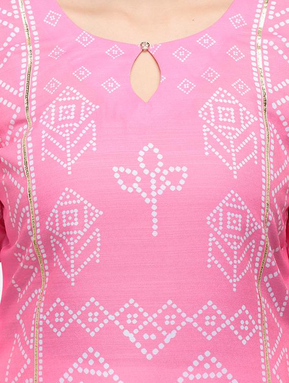 floral kurta palazzo set - 17274508 - Zoom Image - 4