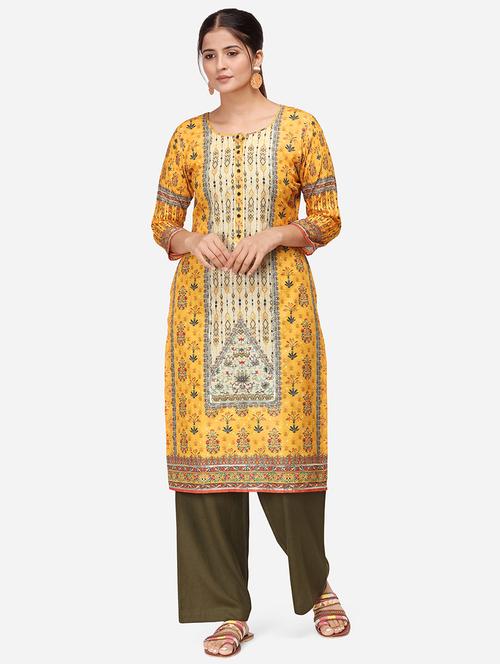 floral kurta palazzo set - 17274513 - Standard Image - 1