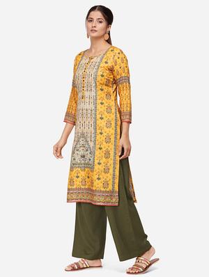 floral kurta palazzo set - 17274513 - Standard Image - 2