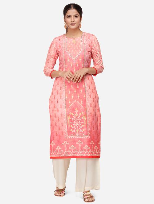 floral kurta palazzo set - 17274514 - Standard Image - 1