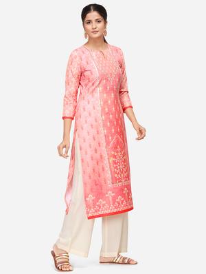 floral kurta palazzo set - 17274514 - Standard Image - 2