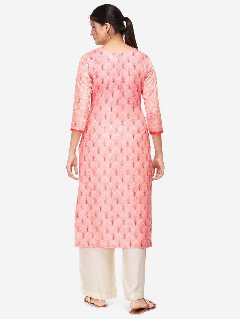 floral kurta palazzo set - 17274514 - Zoom Image - 3