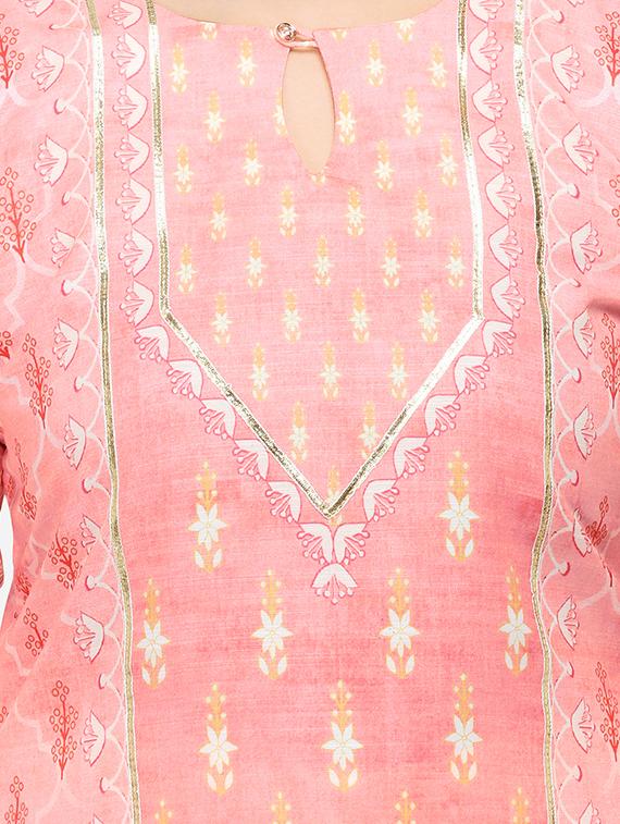 floral kurta palazzo set - 17274514 - Zoom Image - 5