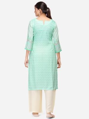 floral kurta palazzo set - 17274516 - Standard Image - 3