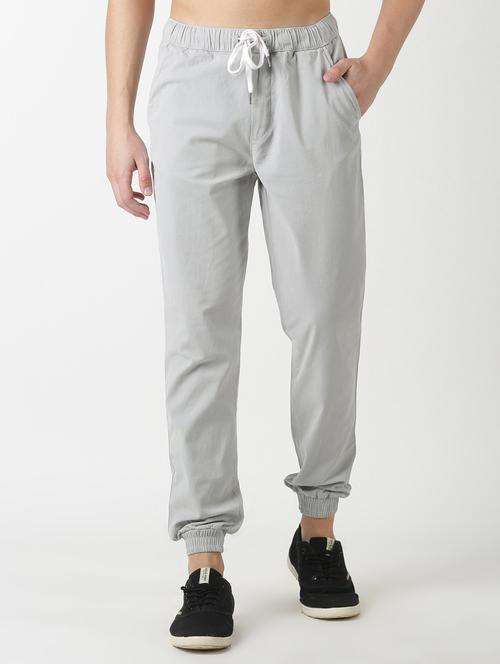 grey solid jogger - 17274630 - Standard Image - 1