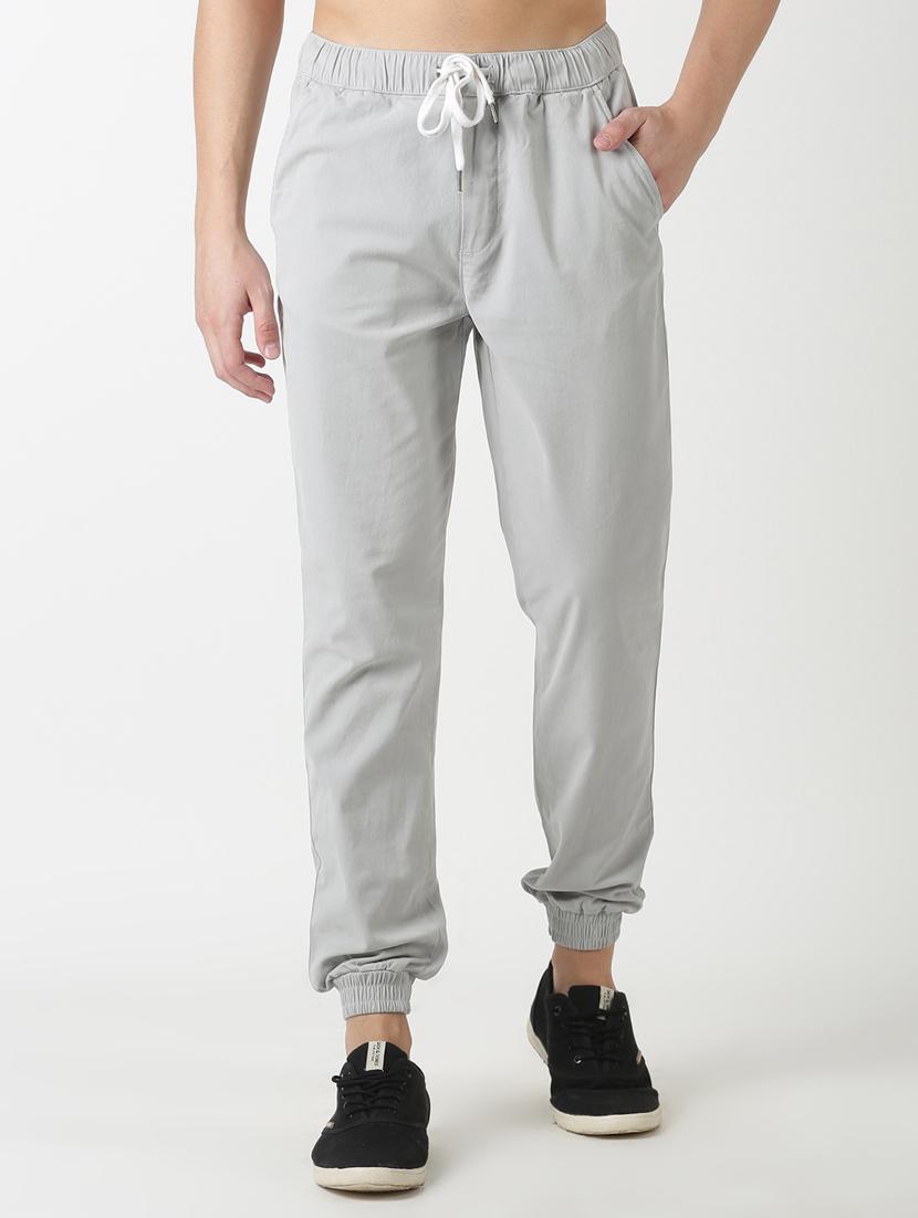 grey solid jogger - 17274630 - Zoom Image - 1