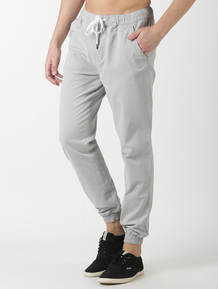 grey solid jogger - 17274630 - Zoom Image - 2