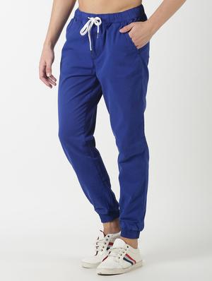 blue solid jogger - 17274631 - Standard Image - 2