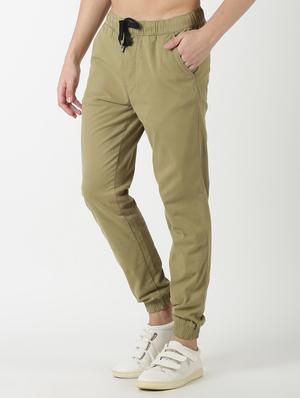 khaki solid jogger - 17274632 - Standard Image - 2