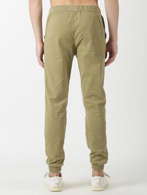 khaki solid jogger - 17274632 - Standard Image - 3