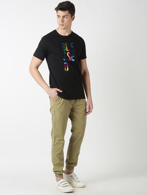 khaki solid jogger - 17274632 - Standard Image - 4