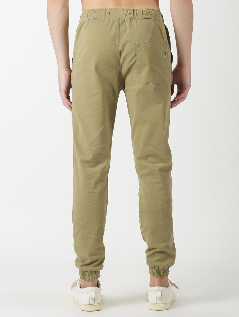 khaki solid jogger - 17274632 - Zoom Image - 3