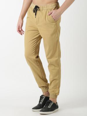 beige solid jogger - 17274633 - Standard Image - 2