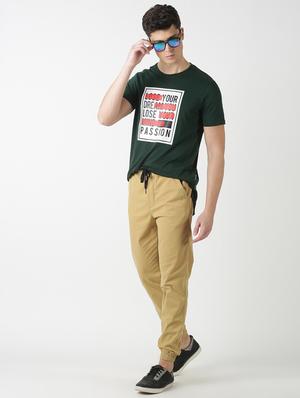 beige solid jogger - 17274633 - Standard Image - 4