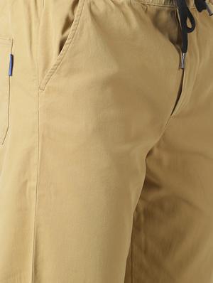 beige solid jogger - 17274633 - Standard Image - 5