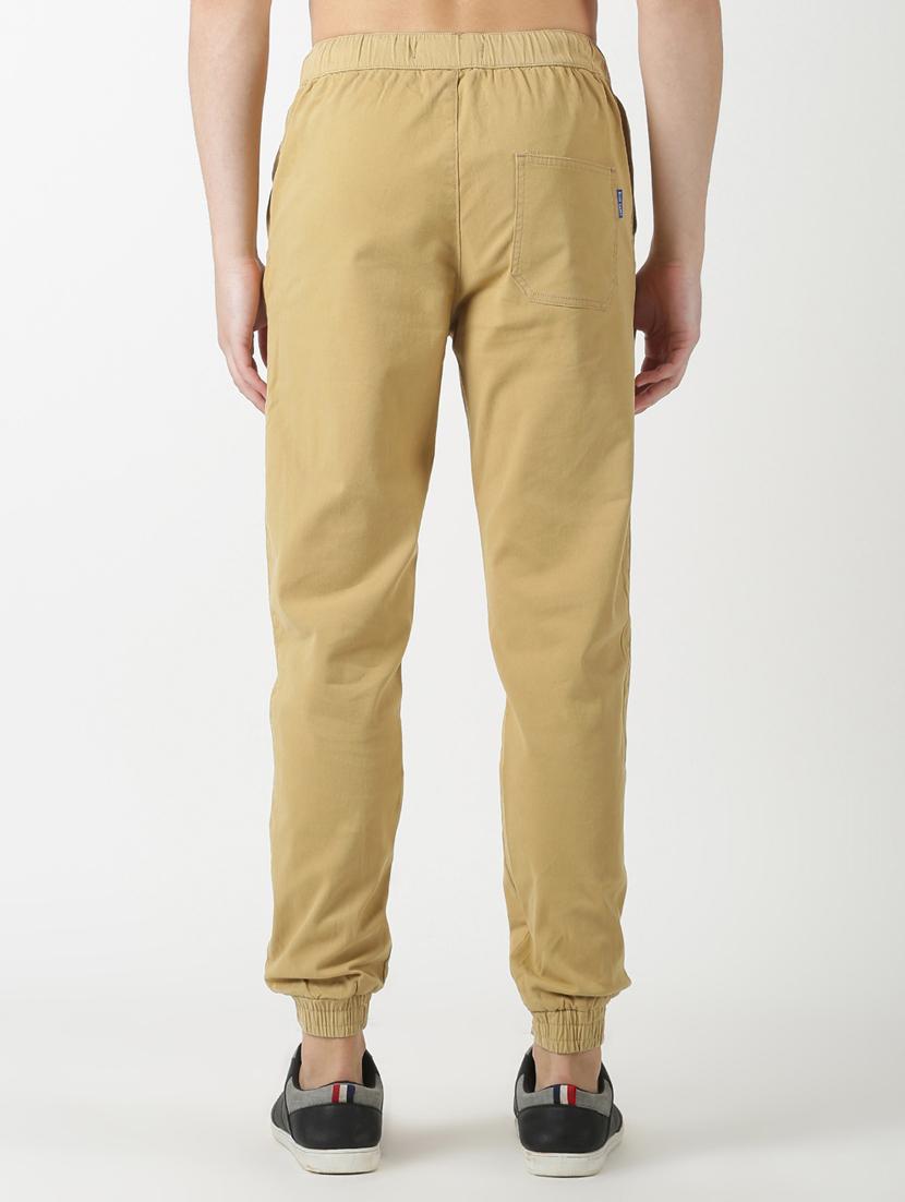 beige solid jogger - 17274633 - Zoom Image - 3