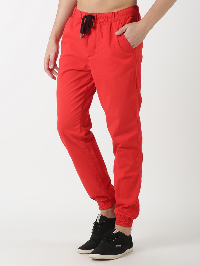 red solid jogger - 17274635 - Zoom Image - 2