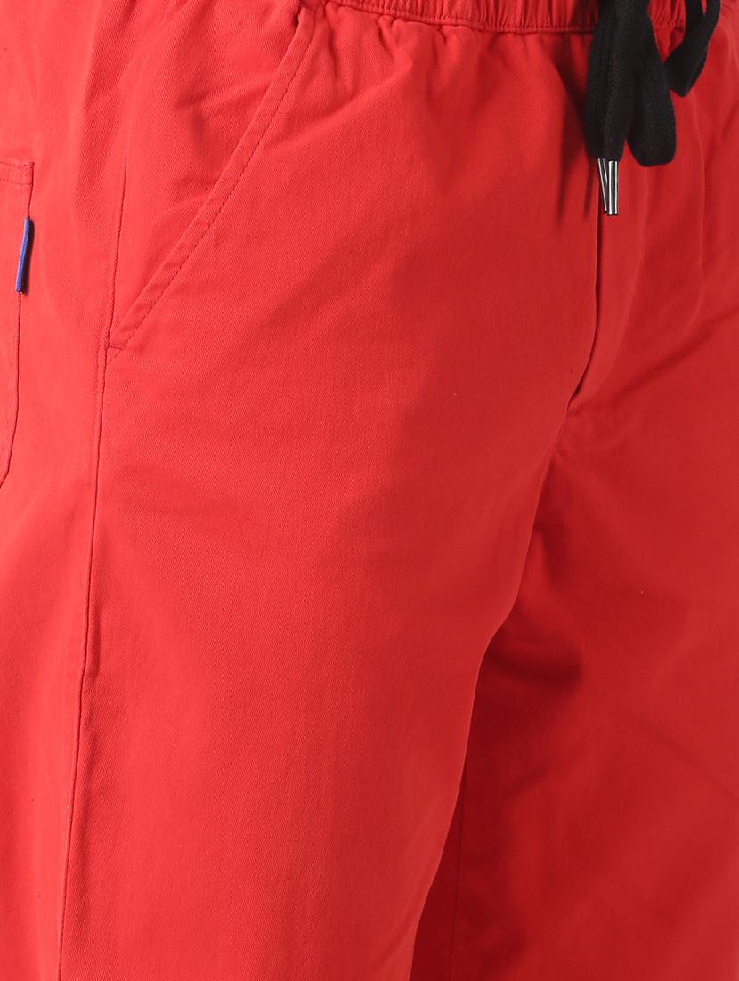 red solid jogger - 17274635 - Zoom Image - 4