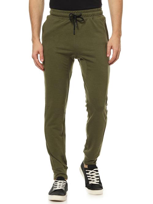 olive green solid jogger - 17274664 - Standard Image - 1