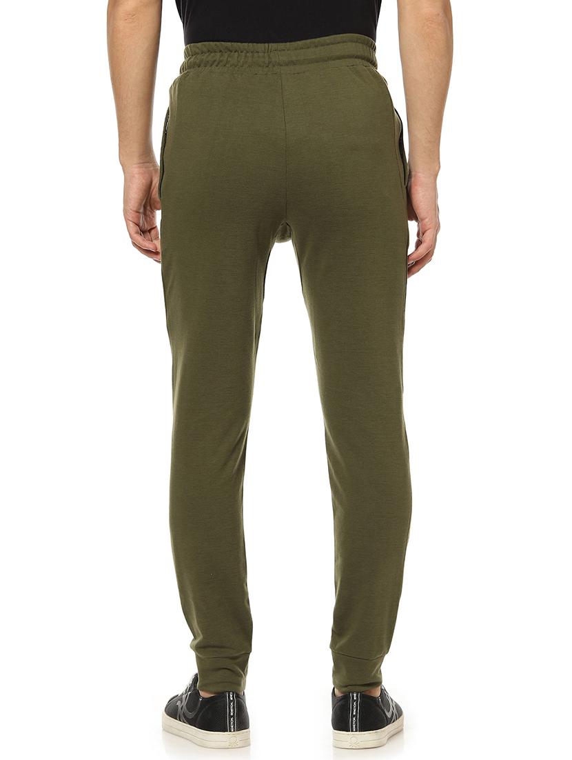 olive green solid jogger - 17274664 - Zoom Image - 3