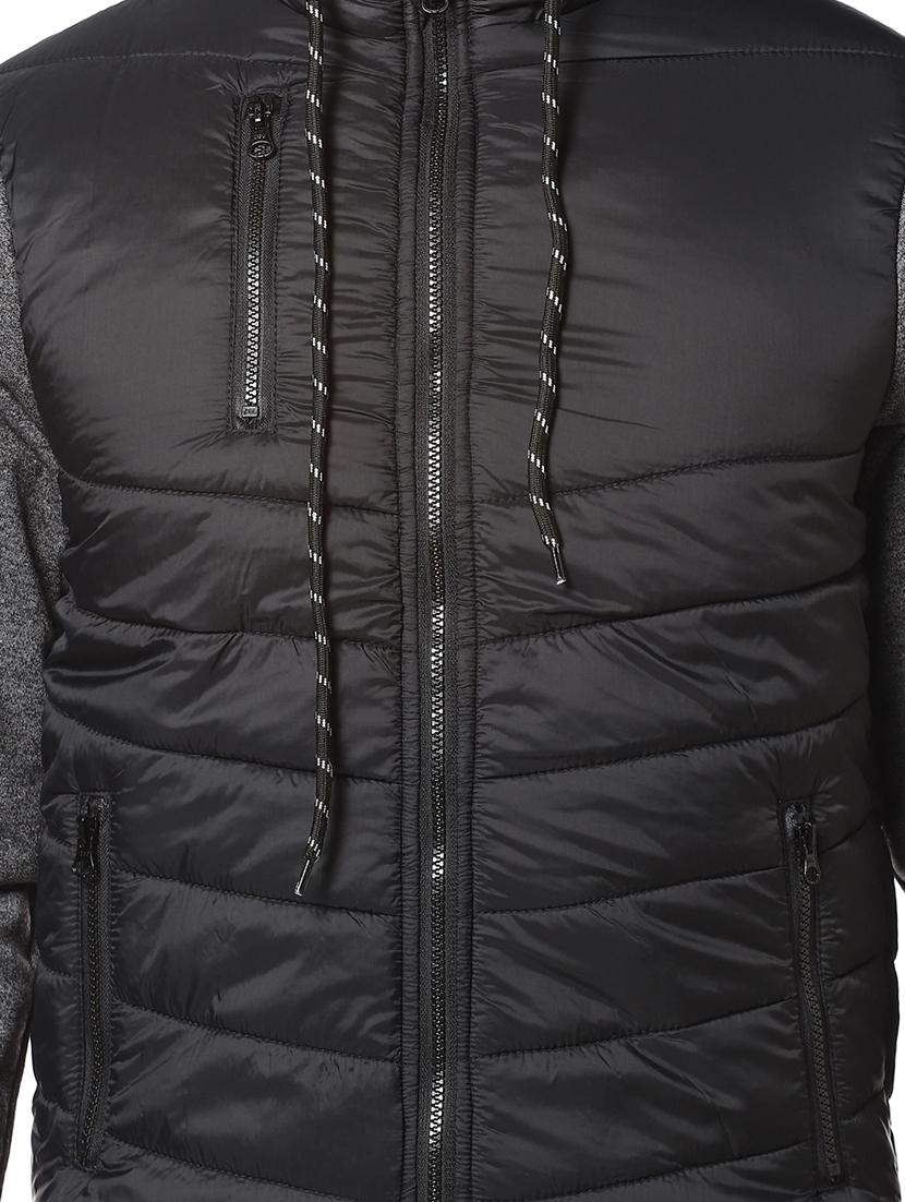black solid quilted jacket - 17274676 - Zoom Image - 4