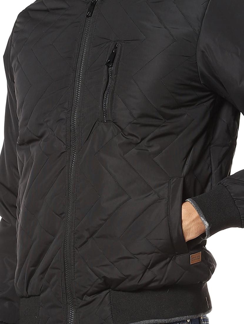 black solid quilted jacket - 17274677 - Zoom Image - 5