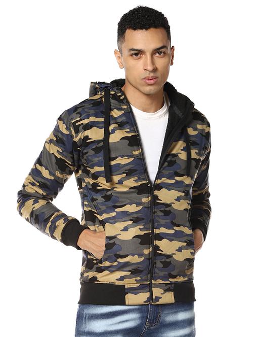brown camouflage casual jacket - 17274678 - Standard Image - 1