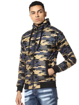 brown camouflage casual jacket - 17274678 - Standard Image - 2