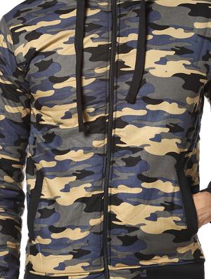 brown camouflage casual jacket - 17274678 - Standard Image - 4