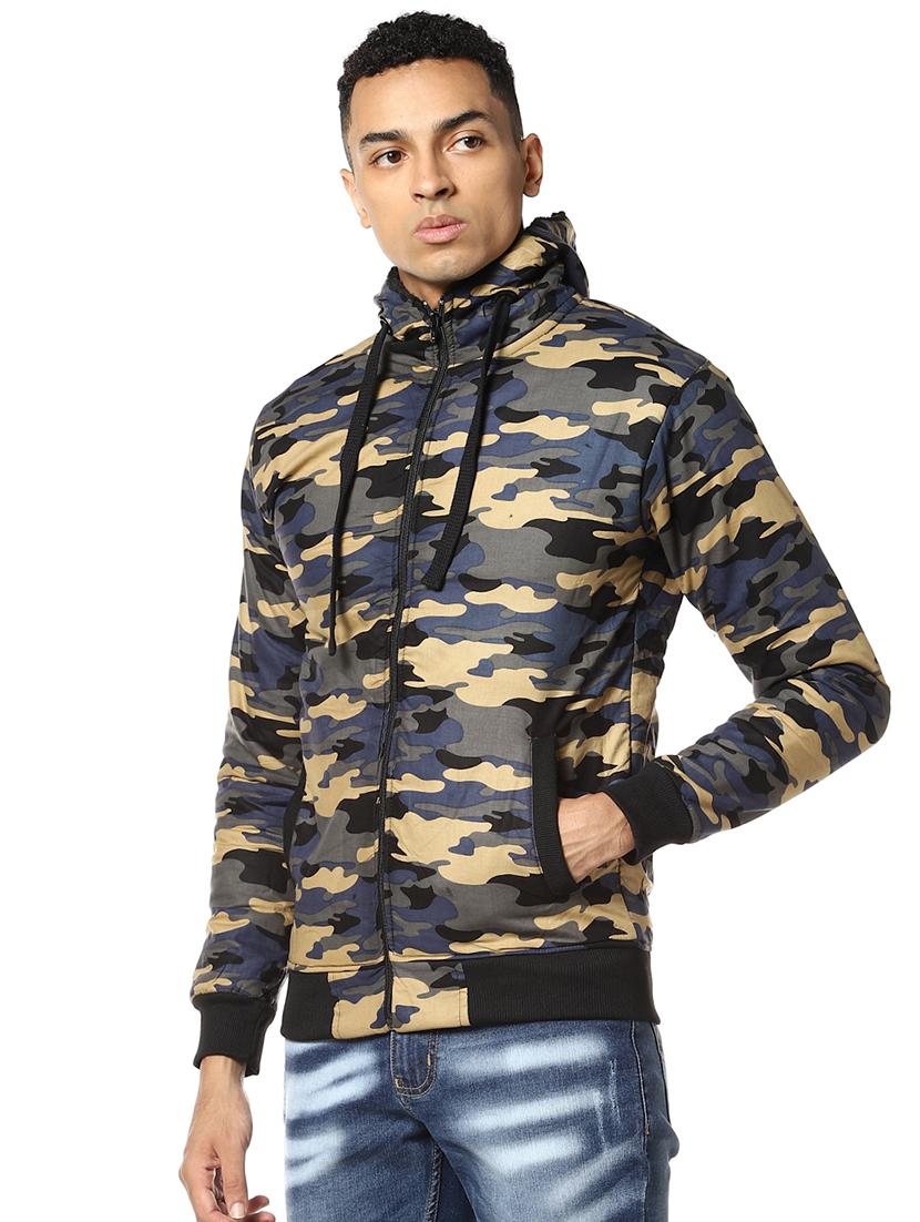 brown camouflage casual jacket - 17274678 - Zoom Image - 2