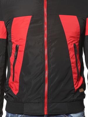black color block casual jacket - 17274679 - Standard Image - 5