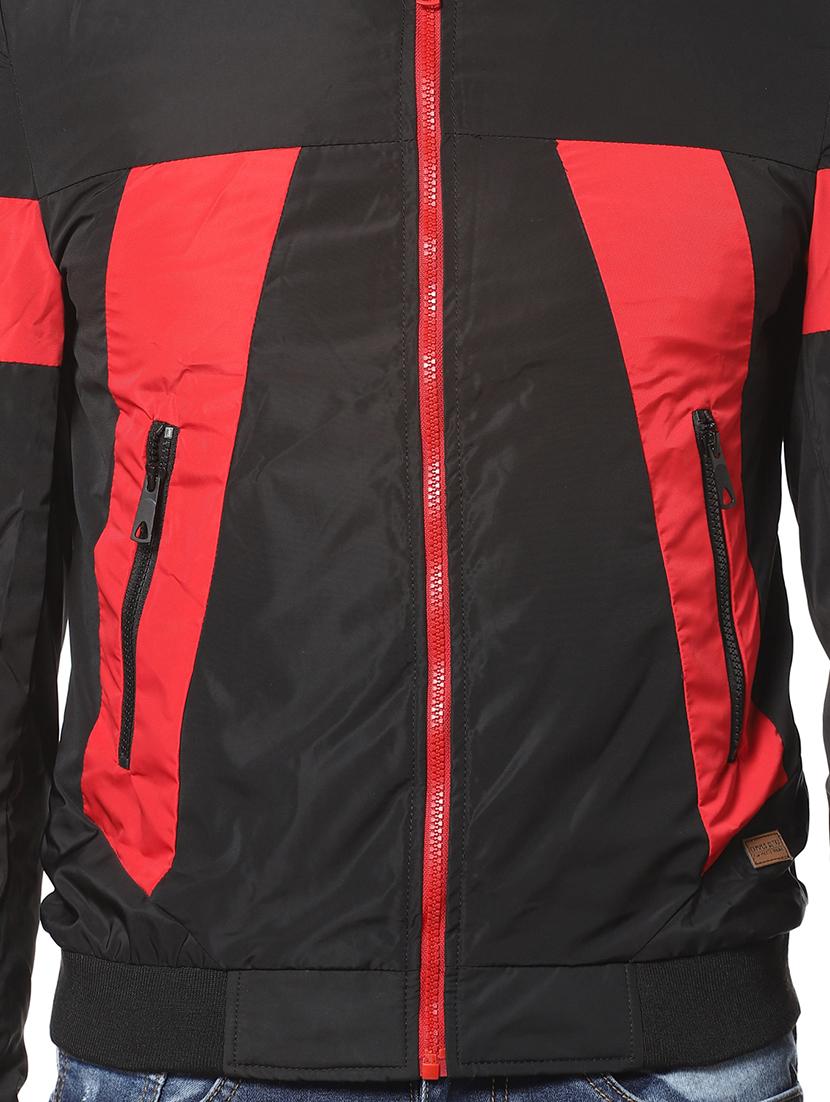 black color block casual jacket - 17274679 - Zoom Image - 5