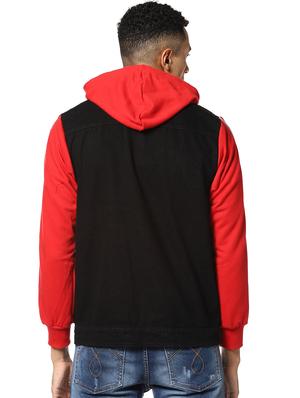 black color block denim jacket - 17274680 - Standard Image - 3
