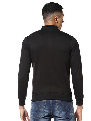 black color block casual jacket - 17274681 - Standard Image - 3