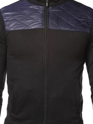 black color block casual jacket - 17274681 - Standard Image - 4