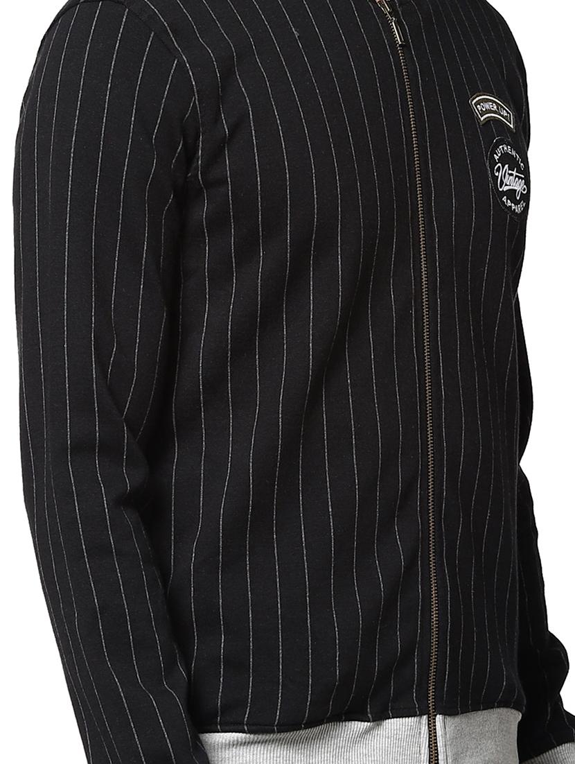 black striped casual jacket - 17274693 - Zoom Image - 5