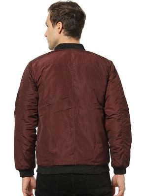 maroon checkered bomber jacket - 17274697 - Standard Image - 3