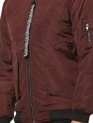 maroon checkered bomber jacket - 17274697 - Standard Image - 5