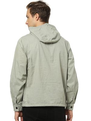 grey solid casual jacket - 17274698 - Standard Image - 3