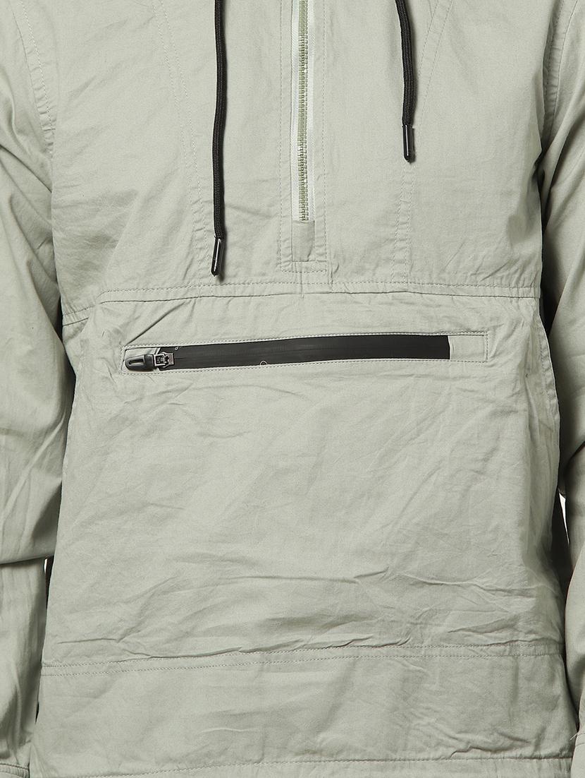 grey solid casual jacket - 17274698 - Zoom Image - 5