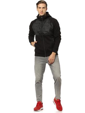 black cut & sew casual jacket - 17274702 - Standard Image - 4