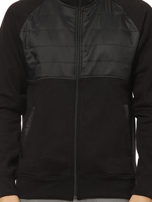black cut & sew casual jacket - 17274702 - Standard Image - 5