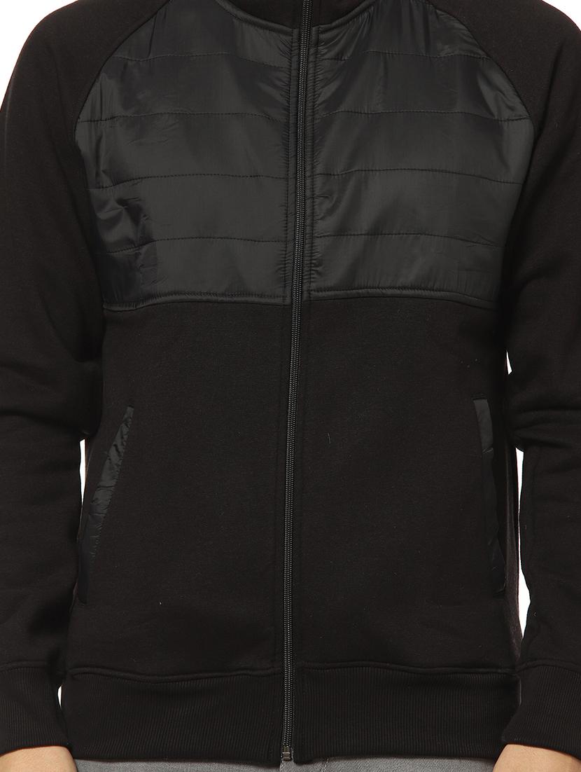 black cut & sew casual jacket - 17274702 - Zoom Image - 5