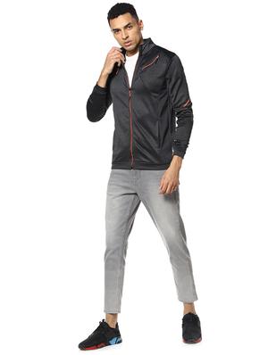 black cut & sew casual jacket - 17274711 - Standard Image - 4