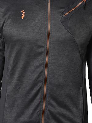 black cut & sew casual jacket - 17274711 - Standard Image - 5