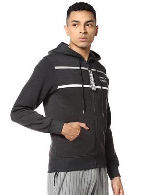 grey cut & sew printed sweatshirt - 17274714 - Standard Image - 2