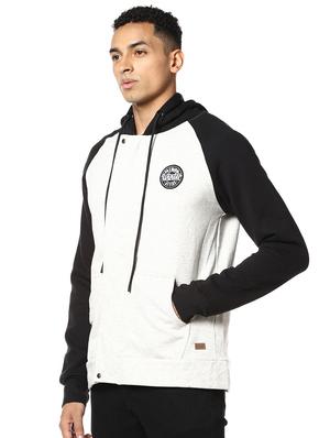 off white color block raglan sweatshirt - 17274718 - Standard Image - 2