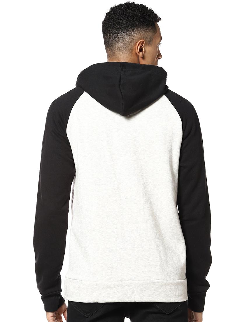 off white color block raglan sweatshirt - 17274718 - Zoom Image - 3